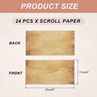 24 Packs Envelopes Vintage Aged Paper Light Brown Spots-9 X 4 Inch