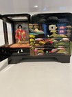 Antique Japanese Music Box With Spinning Geisha 9 5    X6 5   x4        Some Scratches 