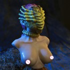 Alien Face Sci-fi Thriller Movie Silicone Humanoid Model Decoration Us