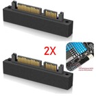 2x Sas To Sata 22-pin Male Converter Sff-8482 Female Hdd Hard Drive Raid Adapter
