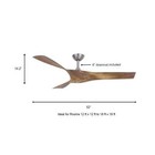 Home Decorators Wesley 52 In  Brushed Nickel Ceiling Fan With Remote Control