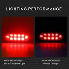 6  Oval Led Trailer Tail Lights Kit  Combines Stop turn tail brake running Light