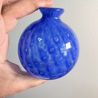 Murano Blue  Glass Perfume Bottle Cute Decor