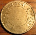 1983 Connecticut Transit Hartford  Ct Transit Bus Token - Conn 