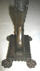 Antique Victorian Claw Feet Hardware Lady Boot Cast Iron Match Safe Holder Stand