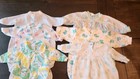 Vintage Pastel 90   s Baby Footie Pajamas Lot Little Wonders  Babygro 0-3 Months