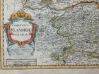 Flanders C  1655 Nicolas Sanson Unusual Large Antique Map In Colors