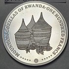 Rwanda  100 Francs  2010  Proof  Mountain Gorilla  1 Ounce  999 Fine Silver