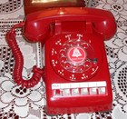 Excellent Vtg Western Electric Red Hot Classic Rotary Dial Multi Line Desk Phone