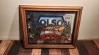 Vintage Molson Beer Mirror Sign Imported From Canada Framed Bar Sign Mirro16x20 