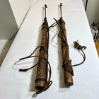 Two Vintage Whaling Wood Harpoon Spear Nautical Decor antique Reproduction 49 