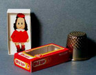 Dollhouse Miniature 1 12 Scale  Little Lulu Doll Box 1950s Retro Dollhouse Girl