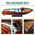 Blue Riva Aquarama Wooden Model Ship Scale 1 16  Riva Speed Boat Handmade Luxury