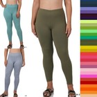 S-xl Plus 1x-3x Brushed Microfiber Full Length Soft Leggings Yoga Lounge Pants