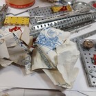 Vintage Gilbert Erector Set 1950s Engineer s Set Metal Box  10032 - Incomplete