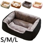 Pet Dog Cat Bed Calming Sleeping Kennel Puppy Super Soft Mat Pad Warm Nest