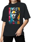 Vibrant Frida Kahlo Pop Art Portrait Women s T-shirt