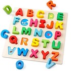Wooden Alphabet Puzzle     Abc Sorting Board Blocks Montessori Educational Toy For