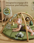 Play Gym   Activity Mat  Oversize Leaf Shaped Baby Play Mat W  6 Detachable Toys