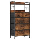 Chest Of 5 Drawers Dresser Tower Cabinet Storage For Bedroom Organizer W  Shelf