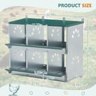 6 Hole Chicken Nesting Box Metal-galvanized Steel W easy Assembly For Hens  Coop