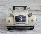New 1 24 Citroen 2cv 6 Charleston Metal Model Car Toy Beige Black Trim Decorativ