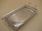 Vintage Israel Silver Miniature Twin Handle Gallery Tray On Bun Feet Matadin 925