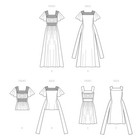 Sewing Pattern Womens Clothes 70s Peasant Top Maxi Dress Sundress Plus Size 8258