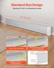 Vevor 5 Ft Baseboard Heater Covers Premium Series Standard For Bedroom White