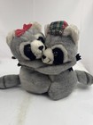 Vintage Dakin Fun Farm 1978 Hugging Raccoons Stuffed Animal Plush Made In Korea