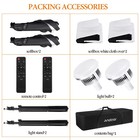 Andoer Studio Photography Softbox Lighting Kit 85w Led Bi-color 2 Stands