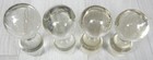 Set Of 4 Vintage Glass Liquor Bottle Decanter Stoppers