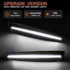 For 2005-2013 Chevy Corvette C6 Smoked White Led Front   Rear Side Marker Lights