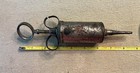 Antique Large Medical Surgical Syringe - Three Ring Piston - Vet - Dairy