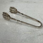 Sterling Silver Tulip Flower 3 375     Sugar Ice Tongs 9 6g