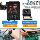 2 In 1 Hot Air Rework Soldering Iron Station Kit Precision Circuit Board Solder