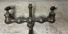 Antique Nickel Chrome Brass Faucet Swivel Chrome 8    Vintage Wall Mount Farm Sink
