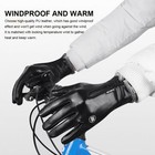 Men Motorcycle Gloves Leather Thermal Warm Winter Cold Weather Full Finger Glove