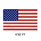 New 4  X 6  Ft Usa Us U s  American Flag Polyester Stars Brass Grommets