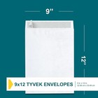 Envelopes     9x12 Mailer Tear Resistant Envelopes Construction   Easy Self Seal