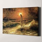Jesus Christ Walking On Water Christian Bible God Canvas Print Wall Art