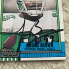 Jerome Brown Signed 1990 Football Card  Eagles Autographed