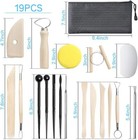 Clay Tools 19 Pcs Diy Sculpting Set Ceramics Polymer Kit For Pottery    