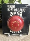 Vintage Duncan Red Velvet Yo-yo Yoyo Fuzzy Flocked Textured 3260   Nos Rare