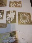 Vtg Holiday Metal Embossing Stencils Lot Of  13 Templates   Unopened   Opened