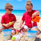    Bluey   Bingo 14 Piece Bucket   Scoop Set With Ice Cream Cones - Sand   Wat   
