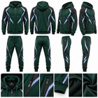 Men s Performance Tracksuit Set Hooded Jacket Jogger Pants Athletic Sportswear