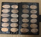 Elongated Pressed Penny Passport Souvenir Album Book Hershey Park - 24 Pennies