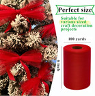 Red Tulle Fabric Rolls 6 Inch By 100 Yards  300 Feet  Fabric Spool Tulle Ribbon