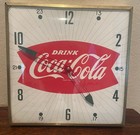 Vintage Coca Cola Bowtie Clock Ac Power Working